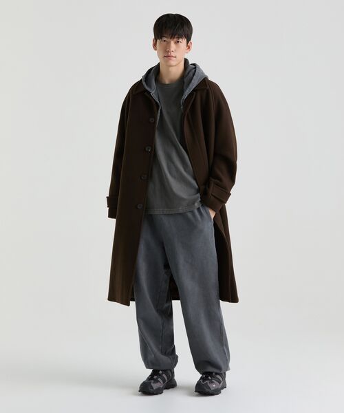 MUSINSA STANDARD（ムシンサスタンダード）の「ピグメントリラックスクルーネックTシャツ[チャコールグレー]（Tシャツ/カットソー・メンズ・その他・XX-LARGE/XXX-LARGE/LARGE/MEDIUM/SMALL/X-LARGE）」の11枚目の写真