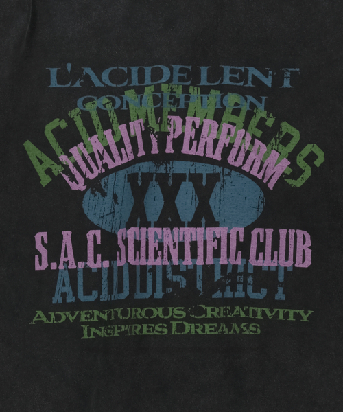 SLOWACID（スローアシッド）の「SAC ヴィンテージグラフィックロングスリーブ [ブラック]（Tシャツ/カットソー・メンズ・その他・SMALL/MEDIUM/LARGE）」の3枚目の写真