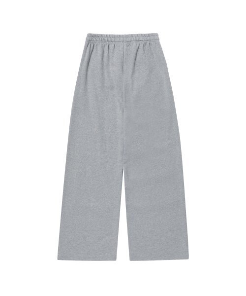WOOALONG（ウアロン）の「Signature relax wide pants - GREY（スウェットパンツ・レディース・ライトグレー・LARGE/MEDIUM/SMALL）」の3枚目の写真