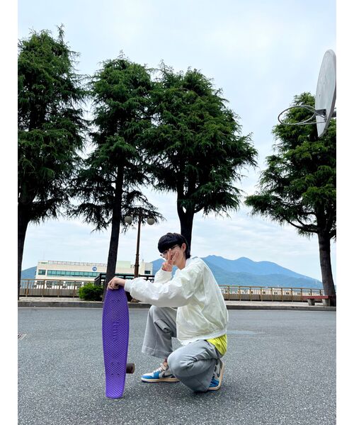 WOOALONG（ウアロン）の「Signature relax wide pants - GREY（スウェットパンツ・レディース・ライトグレー・LARGE/MEDIUM/SMALL）」の14枚目の写真