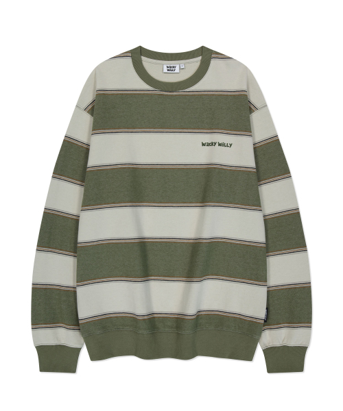 Wacky WiLLy(ワッキーウィリー)の「ビッグストライプスウェットグリーン(スウェット・レディース・その他・LARGE/X-LARGE/MEDIUM)」の1枚目の写真