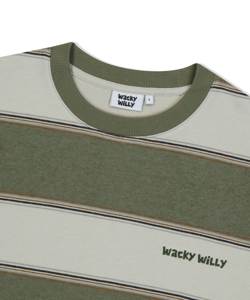 Wacky WiLLy(ワッキーウィリー)の「ビッグストライプスウェットグリーン(スウェット・レディース・その他・LARGE/X-LARGE/MEDIUM)」の4枚目の写真