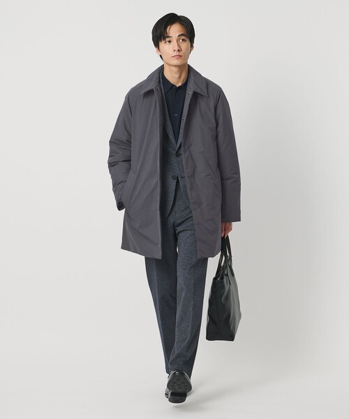 UNITED ARROWS（ユナイテッドアローズ）の「ADS ショートダウン バルカラーコート 撥水（ダウンジャケット/コート・メンズ・ブラック/ダークグレー・S/M/L/XL）」の5枚目の写真