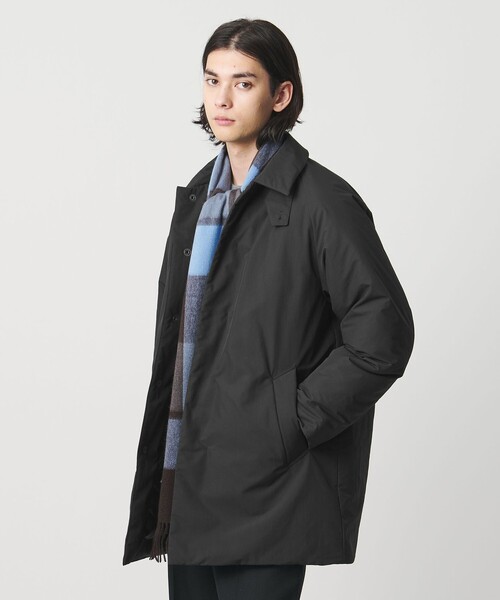 UNITED ARROWS（ユナイテッドアローズ）の「ADS ショートダウン バルカラーコート 撥水（ダウンジャケット/コート・メンズ・ブラック/ダークグレー・S/M/L/XL）」の9枚目の写真