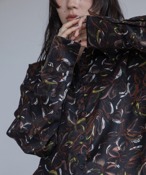 VACANCY（ヴァカンシー）の「ロゴ刺繍バリモア襟配色シャツ（シャツ/ブラウス・レディース・ホワイト/その他/ブルー・FREE）」の3枚目の写真