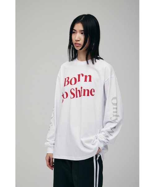 FELICITY(フェリシティ)の「Born Long L/T-Shirt(Tシャツ/カットソー・レディース・ホワイト/サンドグレー/レッド・2)」の4枚目の写真