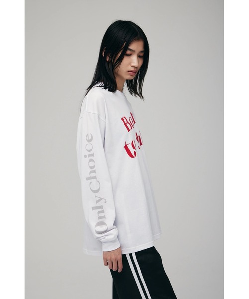 FELICITY(フェリシティ)の「Born Long L/T-Shirt(Tシャツ/カットソー・レディース・ホワイト/サンドグレー/レッド・2)」の5枚目の写真
