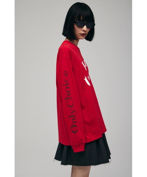 FELICITY(フェリシティ)の「Born Long L/T-Shirt(Tシャツ/カットソー・レディース・ホワイト/サンドグレー/レッド・2)」の8枚目の写真