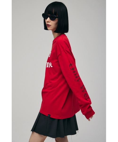 FELICITY(フェリシティ)の「Born Long L/T-Shirt(Tシャツ/カットソー・レディース・ホワイト/サンドグレー/レッド・2)」の10枚目の写真