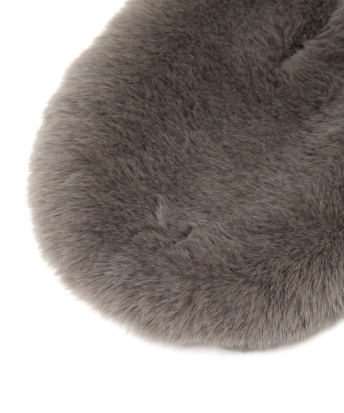 GLOBAL WORK（グローバルワーク）の「洗えるフェイクファーティペット/598299（マフラー・レディース・ベージュ/グレー/オフホワイト/チャコールグレー・FREE）」の6枚目の写真