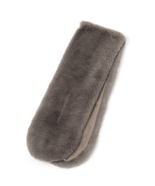 GLOBAL WORK（グローバルワーク）の「洗えるフェイクファーティペット/598299（マフラー・レディース・ベージュ/グレー/オフホワイト/チャコールグレー・FREE）」の5枚目の写真