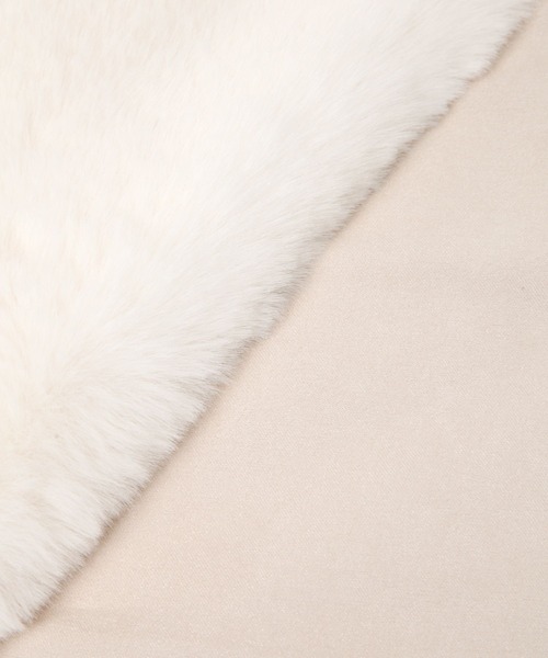 GLOBAL WORK（グローバルワーク）の「洗えるフェイクファーティペット/598299（マフラー・レディース・ベージュ/グレー/オフホワイト/チャコールグレー・FREE）」の8枚目の写真