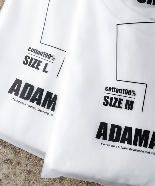 ADAMASTE(アダマスト)の「半袖Tシャツ(Tシャツ/カットソー・メンズ・ホワイト×ブラック・MEDIUM)」の9枚目の写真