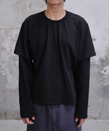 DIVEIN（ダイブイン）の「LAYER LONG SLEEVE (BLACK)（Tシャツ/カットソー）」
