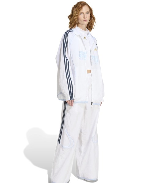 adidas(アディダス)の「adidas TEAMGEIST 2.0 TRACKTOP / アディダス チームガイスト 2.0 トラックトップ(ナイロンジャケット・レディース・ホワイト・S/L/M)」の12枚目の写真