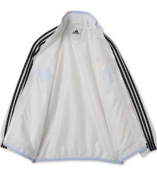 adidas(アディダス)の「adidas TEAMGEIST 2.0 TRACKTOP / アディダス チームガイスト 2.0 トラックトップ(ナイロンジャケット・レディース・ホワイト・S/L/M)」の5枚目の写真