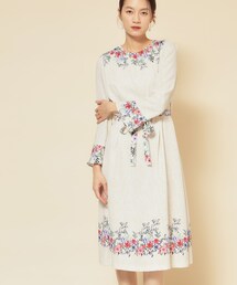 Sunauna（スーナウーナ）の「【co creation and yours／SS～L】レースプリント柄ワンピース（ワンピース）」