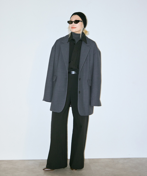 CITYSHOP（シティーショップ）の「STRIPED QUILTED パンツ（その他パンツ・レディース・ブラック・38/36）」の4枚目の写真