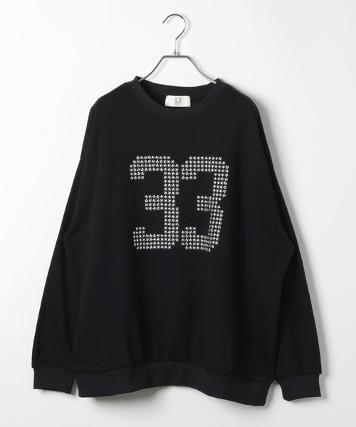 3.3 Field Trip （3.3フィールドトリップ）の「3.3 Field Trip／スタースタッズナンバープルオーバー（スウェット・レディース・ブラック/グレー・FREE）」の10枚目の写真