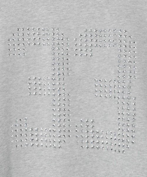 3.3 Field Trip （3.3フィールドトリップ）の「3.3 Field Trip／スタースタッズナンバープルオーバー（スウェット・レディース・ブラック/グレー・FREE）」の17枚目の写真