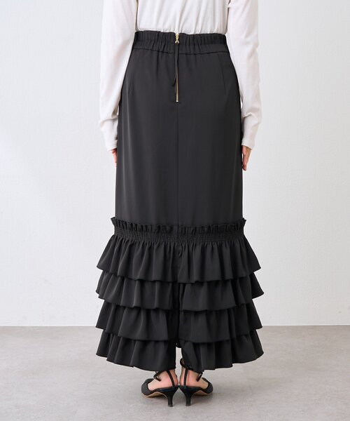 RIVE DROITE（リヴドロワ）の「【着映え◎】フリルタイトスカート（スカート・レディース・ブラウン/ブラック・38/36）」の12枚目の写真