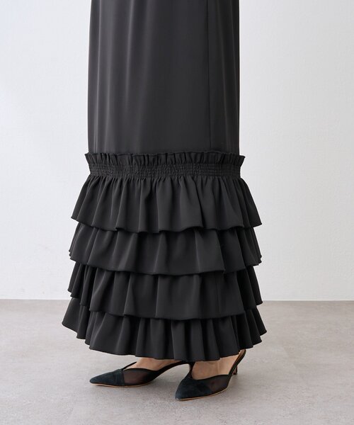 RIVE DROITE（リヴドロワ）の「【着映え◎】フリルタイトスカート（スカート・レディース・ブラウン/ブラック・38/36）」の15枚目の写真