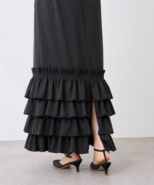 RIVE DROITE（リヴドロワ）の「【着映え◎】フリルタイトスカート（スカート・レディース・ブラウン/ブラック・38/36）」の16枚目の写真