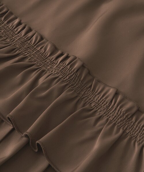 RIVE DROITE（リヴドロワ）の「【着映え◎】フリルタイトスカート（スカート・レディース・ブラウン/ブラック・38/36）」の4枚目の写真