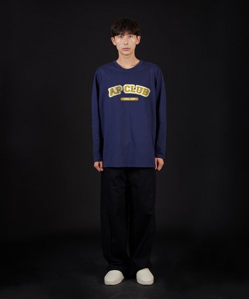 ASTRAL PROJECTION(アストラルプロジェクション)の「エイピークラブ オーバーサイズ ロングスリーブTシャツ_ネイビー(Tシャツ/カットソー・メンズ・その他・LARGE/MEDIUM/X-LARGE/XX-LARGE)」の6枚目の写真