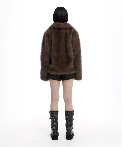 ROUGHNECK(ラフネック)の「モカフェイクファージャケット(ムートンコート・レディース・その他・SMALL/MEDIUM)」の22枚目の写真