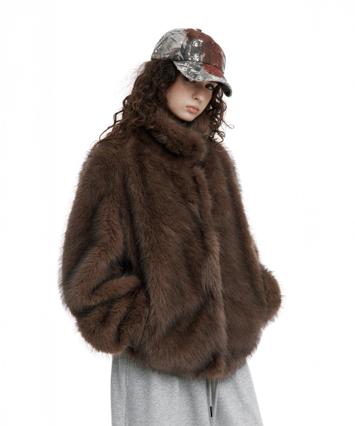 ROUGHNECK(ラフネック)の「モカフェイクファージャケット(ムートンコート・レディース・その他・SMALL/MEDIUM)」の8枚目の写真