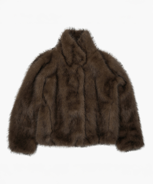 ROUGHNECK(ラフネック)の「モカフェイクファージャケット(ムートンコート・レディース・その他・SMALL/MEDIUM)」の5枚目の写真