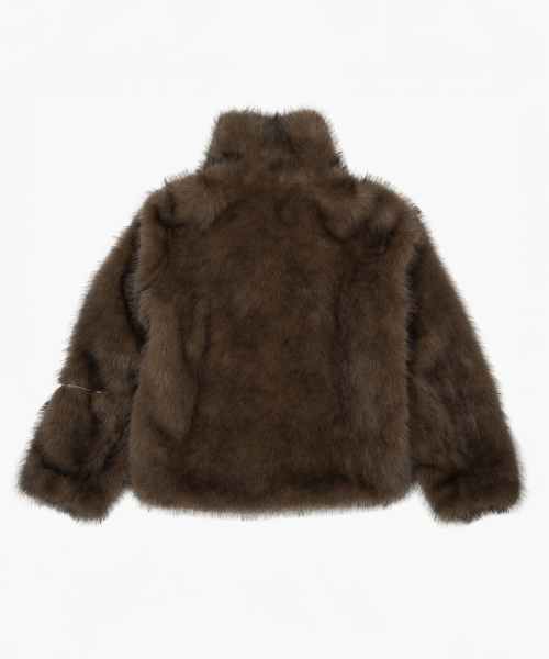 ROUGHNECK(ラフネック)の「モカフェイクファージャケット(ムートンコート・レディース・その他・SMALL/MEDIUM)」の3枚目の写真
