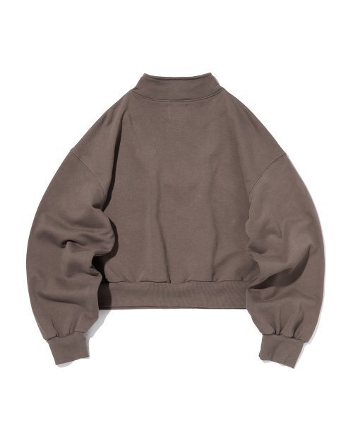 suade（スエード）の「HALF ZIP UP [MOCHA BROWN]（スウェット・レディース・その他・FREE）」の2枚目の写真