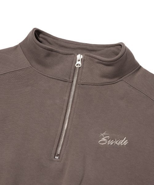 suade（スエード）の「HALF ZIP UP [MOCHA BROWN]（スウェット・レディース・その他・FREE）」の3枚目の写真