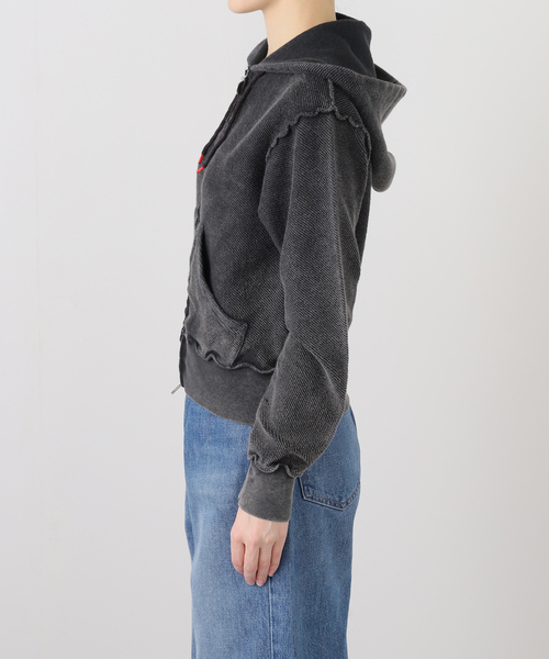 ARIES(アリーズ)の「ARIES / アリーズ AGED REVERSO TEMPLE ZIP THROUGH HO(パーカー・レディース・ブラック・FREE)」の11枚目の写真