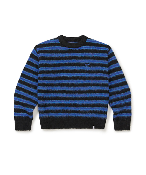 MMLG（エムエムエルジー）の「[Mmlg] HAIRLY STRIPE KNIT (BLUE)（ニット/セーター・レディース・その他・SMALL/X-LARGE/LARGE/MEDIUM）」の2枚目の写真