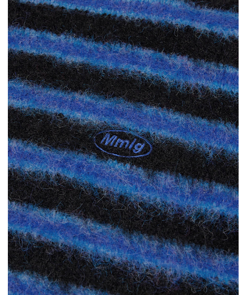 MMLG（エムエムエルジー）の「[Mmlg] HAIRLY STRIPE KNIT (BLUE)（ニット/セーター・レディース・その他・SMALL/X-LARGE/LARGE/MEDIUM）」の5枚目の写真