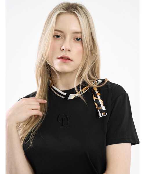 CLEVER FIELD(クレバーフィールド)の「CLV刺繍ベーシック半袖Tシャツ_ブラック(Tシャツ/カットソー・レディース・その他・MEDIUM/SMALL)」の3枚目の写真