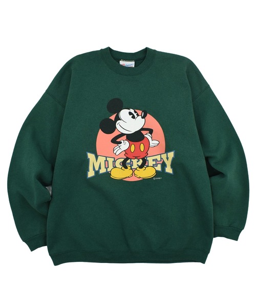 USED】90's Disney “Mickey” キャラクター スウェット USA製