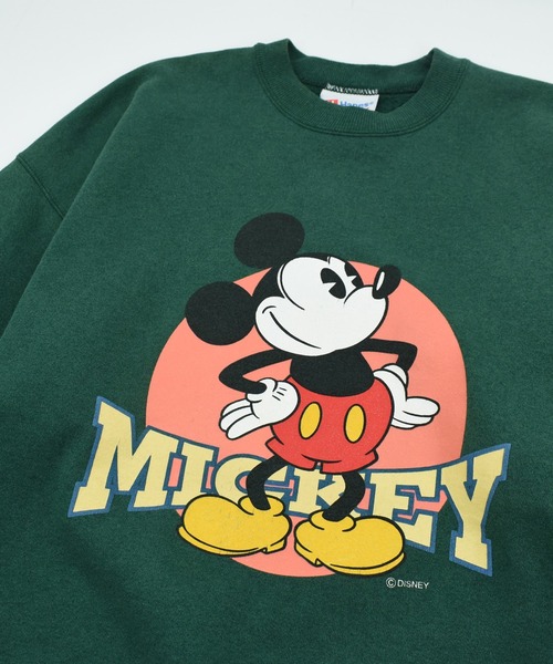 USED】90's Disney “Mickey” キャラクター スウェット USA製