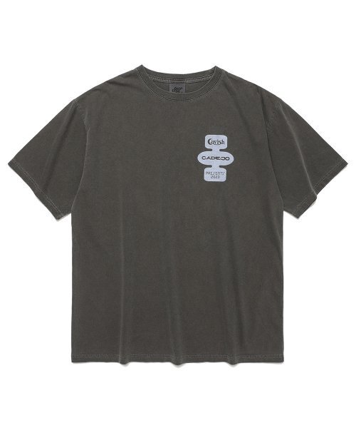 Cavish(カビシ)の「CADEJO PIGMENT DYED SS TEE CHARCOAL(CV2DMUT523B)(Tシャツ/カットソー・レディース・チャコール・LARGE/X-LARGE)」の2枚目の写真