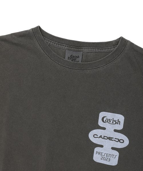 Cavish(カビシ)の「CADEJO PIGMENT DYED SS TEE CHARCOAL(CV2DMUT523B)(Tシャツ/カットソー・レディース・チャコール・LARGE/X-LARGE)」の3枚目の写真