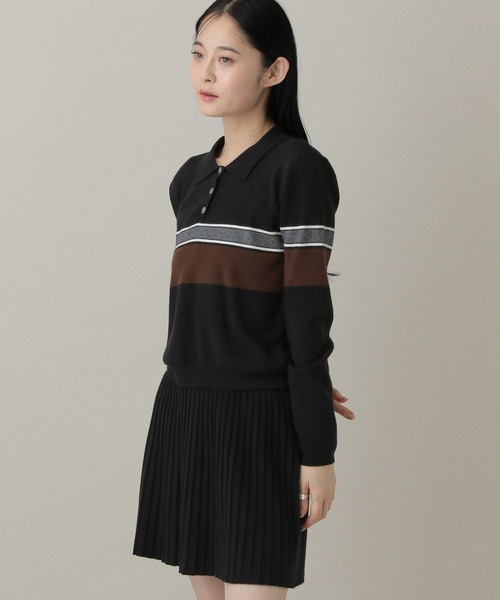 3.3 Field Trip （3.3フィールドトリップ）の「3.3 Field Trip／ポロニットセットアップ（ニット/セーター・レディース・ブラック/グレー・FREE）」の13枚目の写真