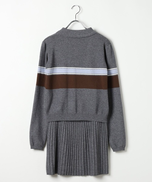 3.3 Field Trip （3.3フィールドトリップ）の「3.3 Field Trip／ポロニットセットアップ（ニット/セーター・レディース・ブラック/グレー・FREE）」の17枚目の写真