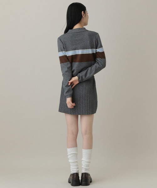 3.3 Field Trip （3.3フィールドトリップ）の「3.3 Field Trip／ポロニットセットアップ（ニット/セーター・レディース・ブラック/グレー・FREE）」の5枚目の写真