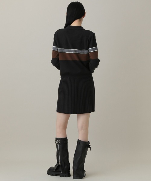 3.3 Field Trip （3.3フィールドトリップ）の「3.3 Field Trip／ポロニットセットアップ（ニット/セーター・レディース・ブラック/グレー・FREE）」の11枚目の写真