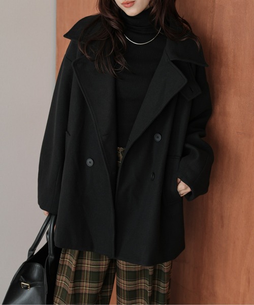 セール】スタンドカラーミドルコート（ステンカラーコート）｜AMELY