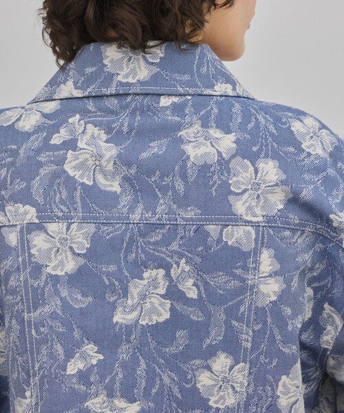 Diagram（ダイアグラム）の「ボタニカルジャガードジャケット（その他アウター・レディース・チャコールグレー/ブルー・38/36）」の19枚目の写真