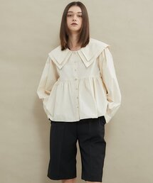 manavis7（マナビスセブン）の「Sailor double collar blouse [beige]（シャツ/ブラウス）」